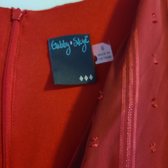 Gabby Skye Scarlet Wrap Dress - Picture 3 of 12